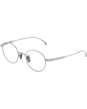 Moncler Me1013Td 1023 Optical Frames Titanium Transparent Round Normal - Black