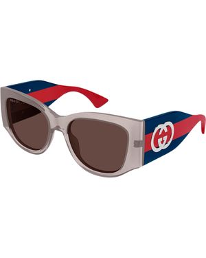 Gucci Gg2115S 005 Sunglasses Acetate Cat Eye - Black