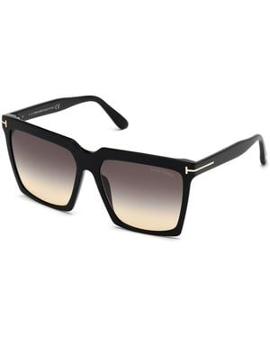 Tom Ford Sabrina Square-frame Sunglasses Black
