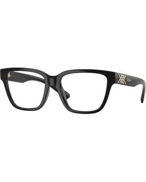 Burberry Be2457U 3001 Optical Frames Injected Transparent Squared Normal - Black