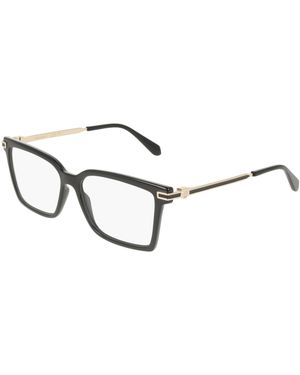 Ferragamo Sf3039 001 Optical Frames Acetate Squared Normal - Black