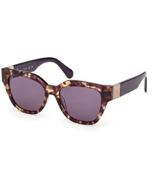 MAX&Co. Mo0138 56Y Sunglasses Acetate Squared Normal - Black