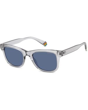 Polaroid Pld 6206/S Kb7/C3 Sunglasses Polycarbonate Squared Polarized - Black