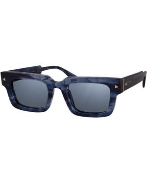 Xlab Gambier Sunglasses Acetate Squared Polarized - Blue