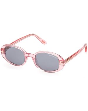 Tom Ford Ft1364 Iggy 72A Sunglasses Acetate Smoke Round Normal - Black