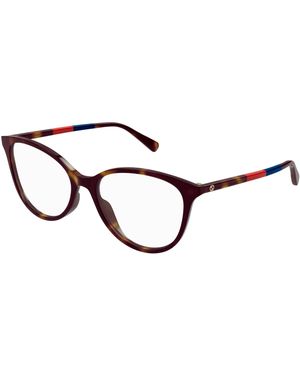 Gucci Gg1359O 006 Optical Frames Acetate Transparent Cat Eye - Black