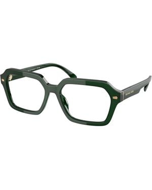 Michael Kors Mk4127 Kinloch 4008 Optical Frames Acetate Transparent Squared Normal - Black