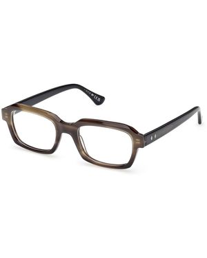 Web We5466 050 Optical Frames Acetate Squared Normal - Black