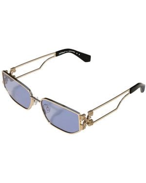 Off-White c/o Virgil Abloh Ow1027 Allen 7645 Sunglasses Metal Squared Normal - Black