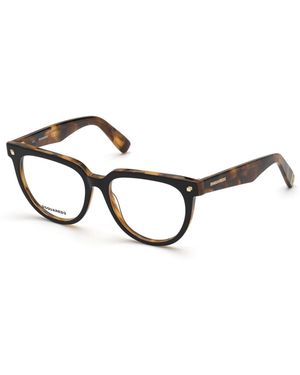 DSquared² Dq5327 055 Optical Frames Outlet Acetate Round - Black