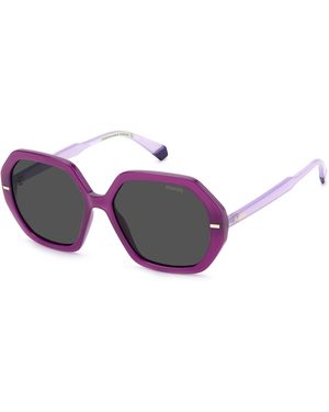 Polaroid Pld 4124/S Ry8/M9 Sunglasses Eco Co-Polyester Round Polarized - Black