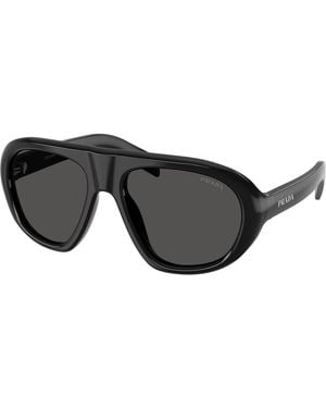 Prada Pr C05S 16K08Z Sunglasses Acetate Geometric Normal - Black