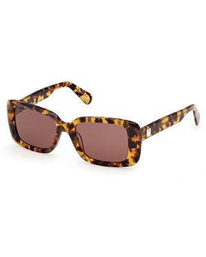 MAX&Co. Mo0162 53E Sunglasses Squared Normal - Black