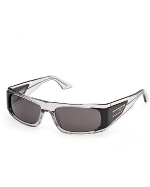 Gcds Gd0073 20A Sunglasses Acetate Smoke Squared Normal - Black