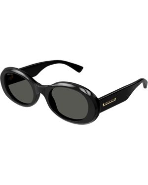 Gucci Gg1587S Oval Sunglasses - Black