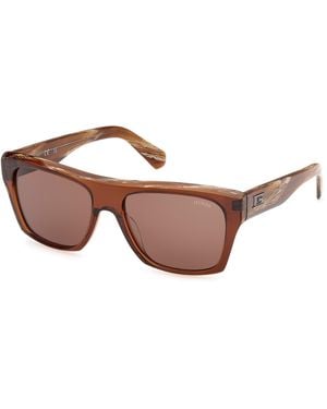 Guess Gu00368 48E Sunglasses Acetate Squared Normal - Brown