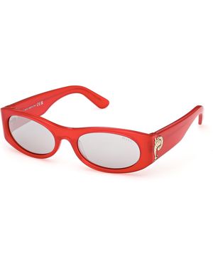 PUCCI Ep0243 66C Sunglasses Acetate Smoke Mask Normal - Red