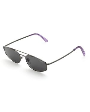 Retrosuperfuture Dqk Tema 2.0 Sunglasses Metal Geometric Normal - Black