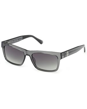 Guess Gu00221 20B Sunglasses Injected Smoke Squared Normal - Grey