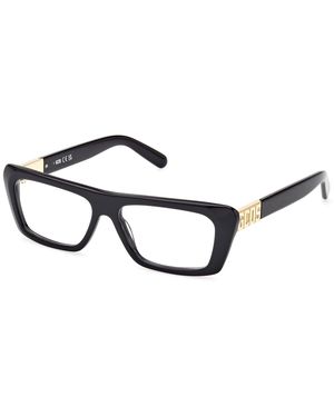 Gcds Gd5018 001 Optical Frames Acetate Squared Normal - Black