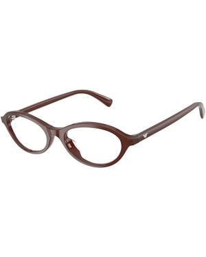 Emporio Armani Ea3289U 6454 Optical Frames Acetate Transparent Round Normal - Black
