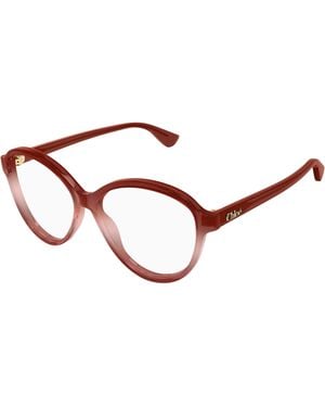 Chloé Ch0392O 004 Optical Frames Acetate Transparent Round - Black