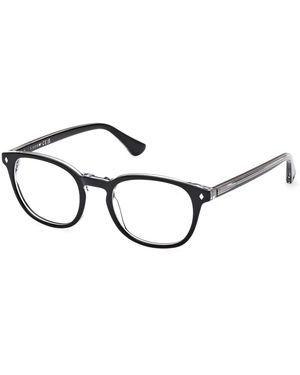 Web We5441 001 Optical Frames Acetate Round Normal - Black