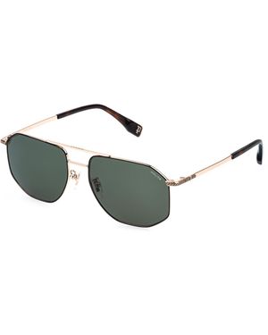 Police Splr76 Grind 3 302 Sunglasses Metal Squared Normal - Black