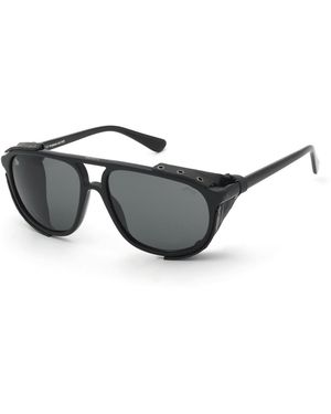 Lozza Sl4416 700 Sunglasses Acetate Smoke Pilot Normal - Black