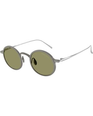 Giorgio Armani Ar6173T 340614 Sunglasses Titanium Pantos Normal - Black