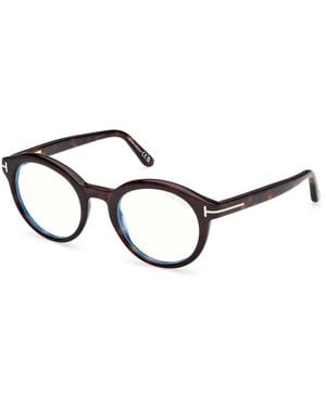 Tom Ford Ft6061-B 052 Optical Frames Acetate Round Normal - Black