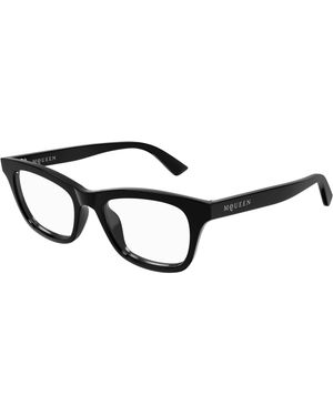 McQueen Am0515O 007 Optical Frames Acetate Transparent Cat Eye - Black