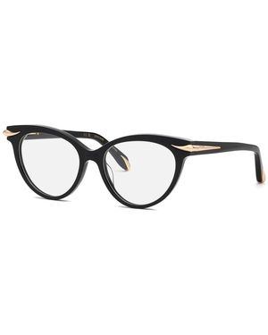 Roberto Cavalli Vrc018M 700 Optical Frames Acetate Cat Eye - Black