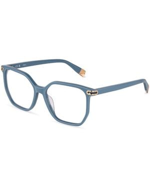 Furla Vfua98 0N58 Optical Frames Acetate Geometric - Blue