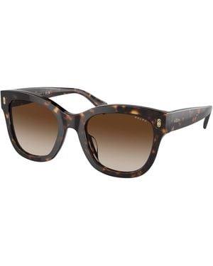 Ralph Lauren Ra5301U 500313 Sunglasses Acetate Round Normal Shaded - Black