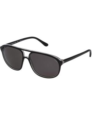 Lozza Sl1827L Zilo Sport Z32P Sunglasses Acetate Smoke Pilot Polarized - Black