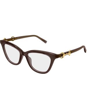 Gucci Gg2218O 008 Optical Frames Acetate Transparent Cat Eye - Black