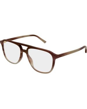 Gucci Gg2237O 003 Optical Frames Acetate Transparent Pilot - Black