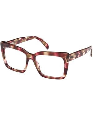 PUCCI Ep5261 055 Optical Frames Acetate Squared Normal - Black