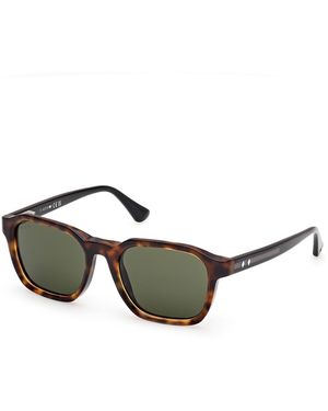 Web We0385 55N Sunglasses Acetate Squared Normal - Green