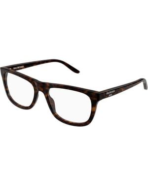 Balenciaga Bb0498O 002 Optical Frames Acetate Transparent Squared - Black