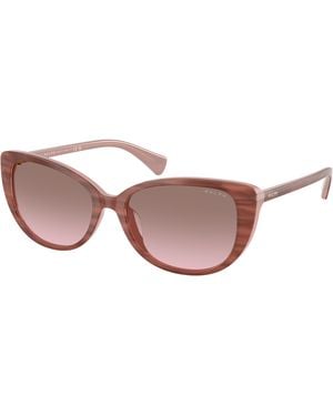 Ralph Lauren Ra5340U 62919T Sunglasses Acetate Butterfly Normal Shaded - Black