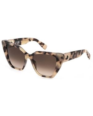 Furla Sfu879 0Xa5 Sunglasses Acetate Butterfly Normal Shaded - Black