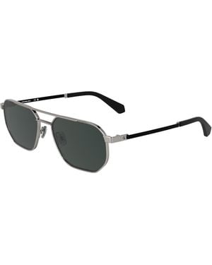 Calvin Klein Ckj25202S 016 Sunglasses Metal Squared Normal - Black
