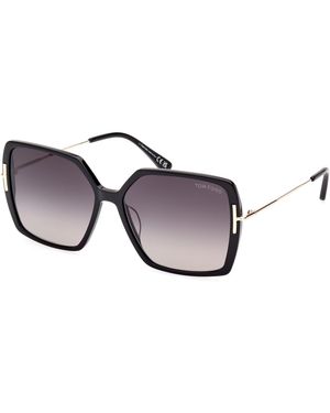 Tom Ford Ft1039 Joanna 01B Sunglasses Acetate Butterfly Normal Shaded - Black