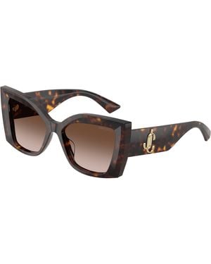 Jimmy Choo Jc5074U 500213 Sunglasses Acetate Butterfly Normal Nuanced - Black
