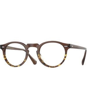 Oliver Peoples Ov5186 Gregory Peck 1756 Optical Frames Acetate Transparent Pantos Normal - Black