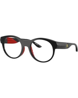 FERRARI SCUDERIA Fz8031U 501 Optical Frames Injected Transparent Geometric Normal - Black