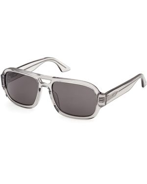 Gcds Gd0080 20A Sunglasses Acetate Smoke Geometric Normal - Grey