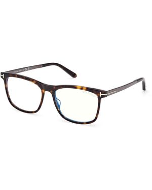 Tom Ford Ft6038-B 052 Optical Frames Acetate Squared Normal - Black